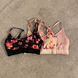 PINK sports bras